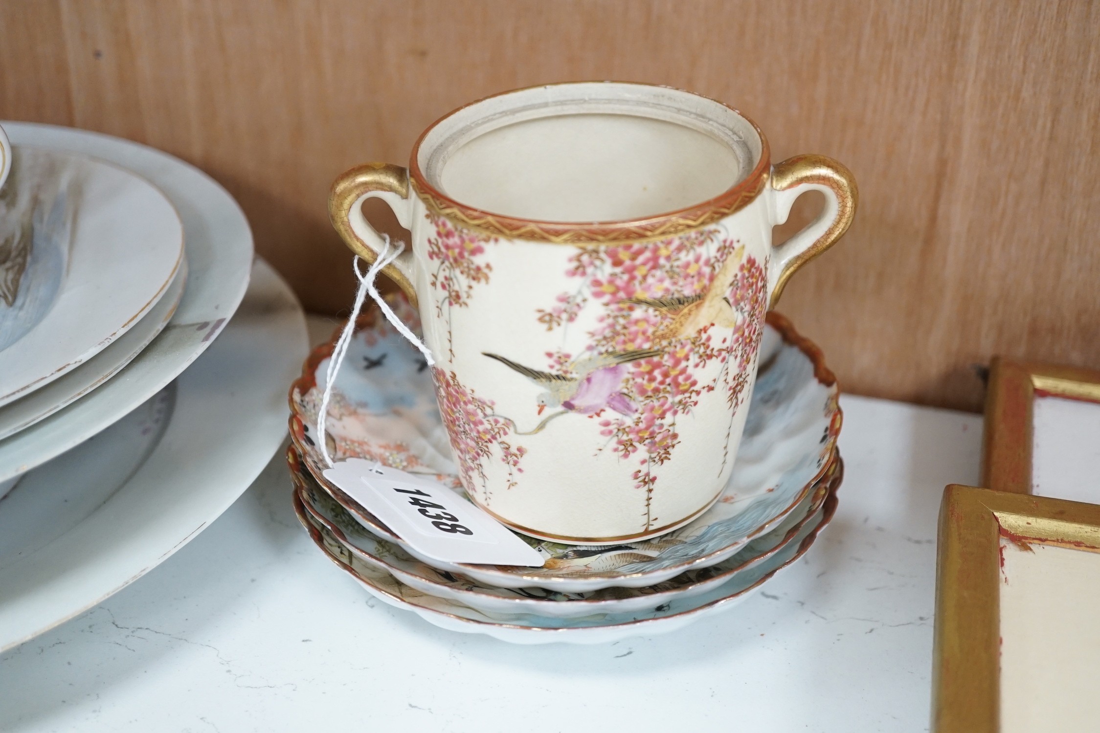 Assorted Japanese ceramics to include Kutani, Satsuma etc.